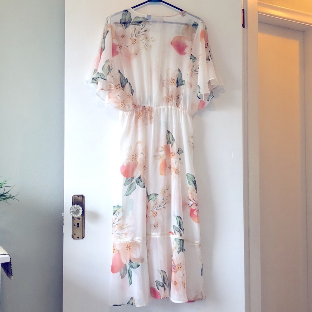 Farm Rio Eloisa Floral Sheer Dress NWOT - Picture 4 of 15